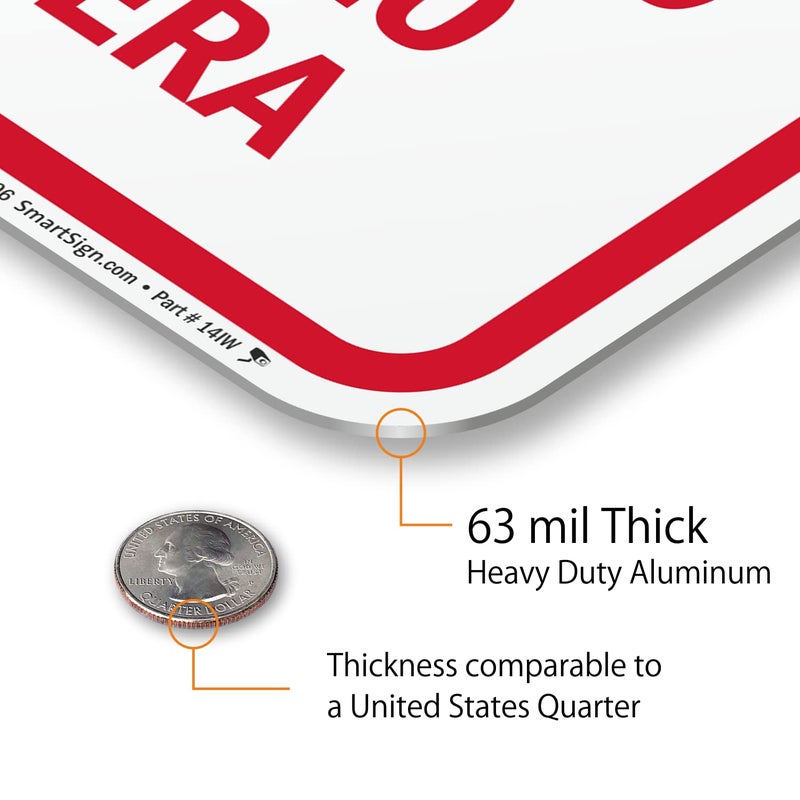 SmartSign "Notice - All Activities Monitored By Video Camera" Sign | 12" x 18" 3M Engineer Grade Reflective Aluminum - Image 4